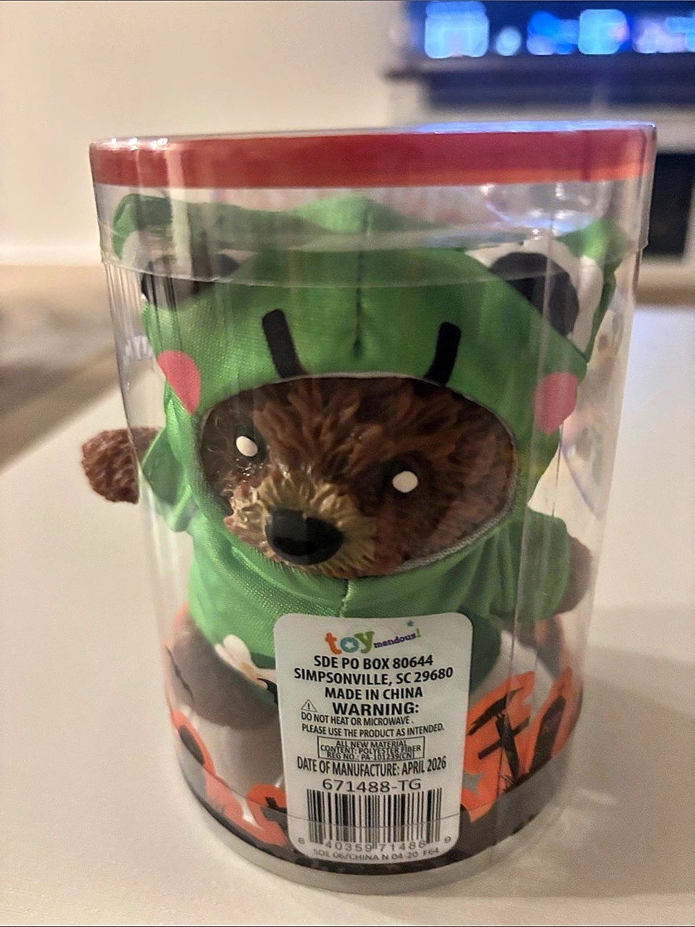 Squeeezy Dress-Up Bear Green Plush NWT